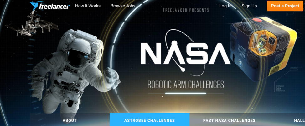 Webpage for the NASA Robotic Arm Challenge
